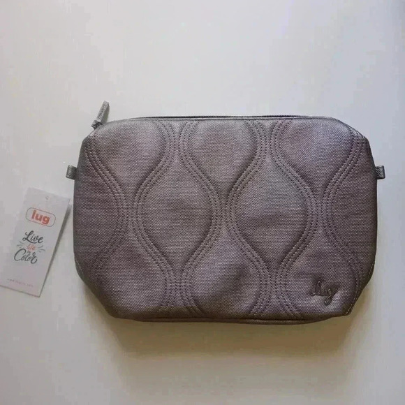 LUG Volley Matte Luxe Vegan Leather Pouch/Cosmetic Bag/Toiletry Bag - Picture 6 of 10